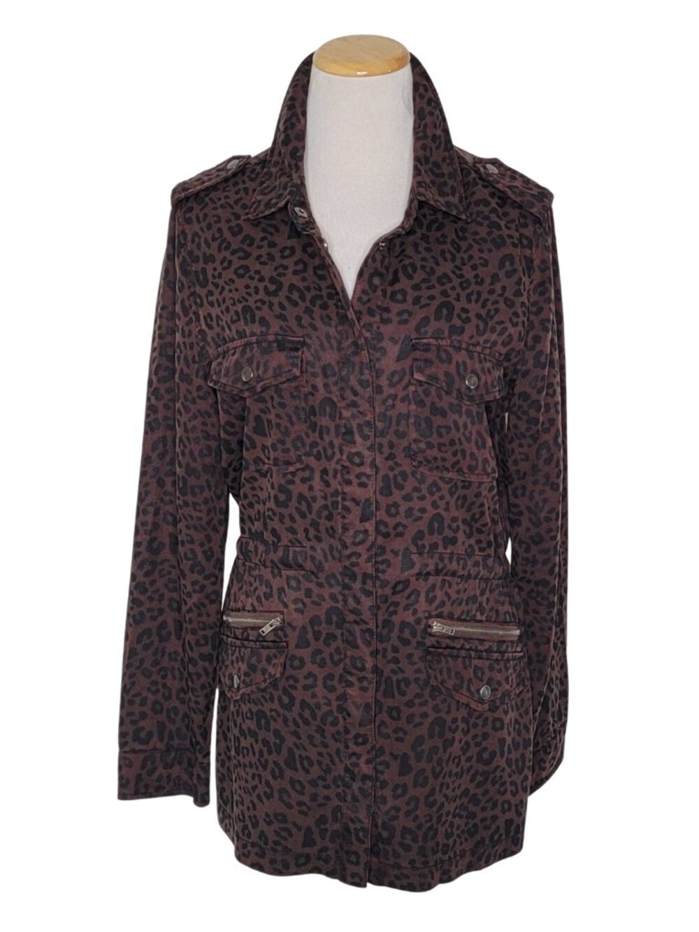 DEAR JOHN Leopard Utility Jacket